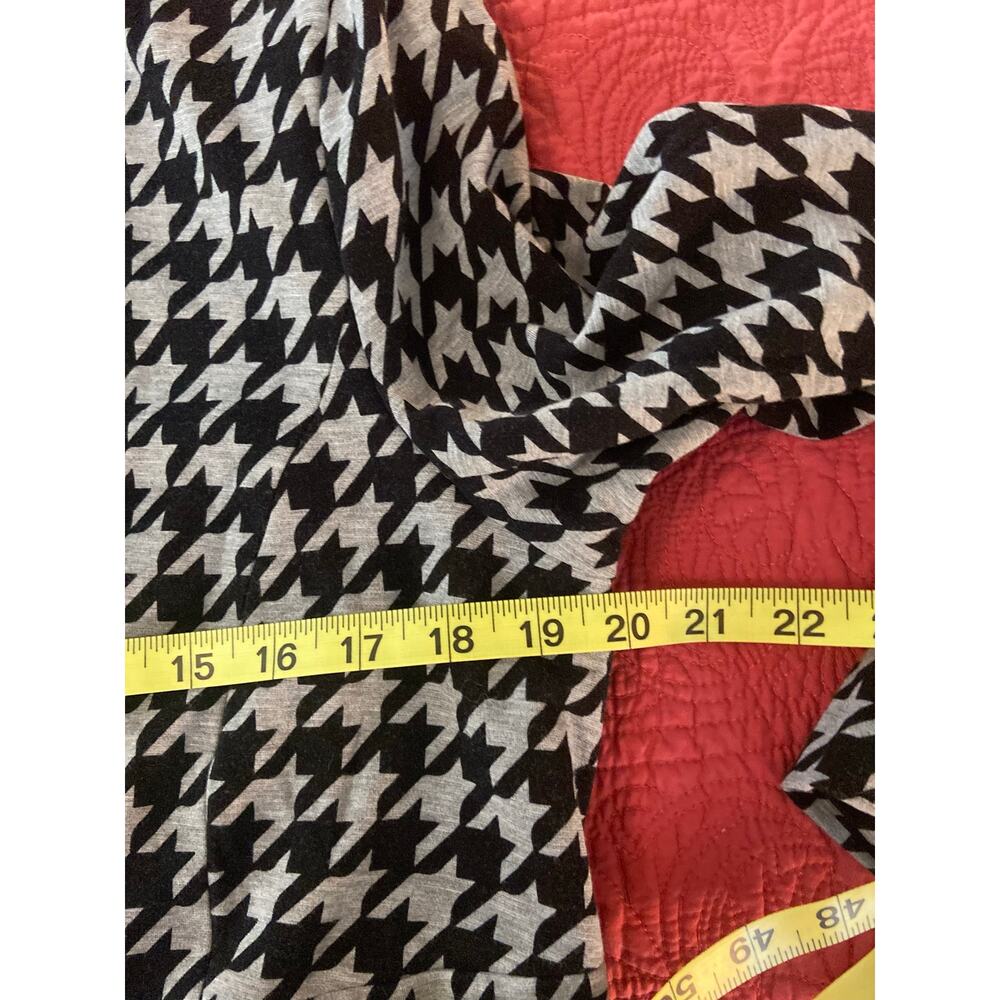 Torrid Size 1 black & gray houndstooth ponte knit fully lined one button blazer - Picture 6 of 9